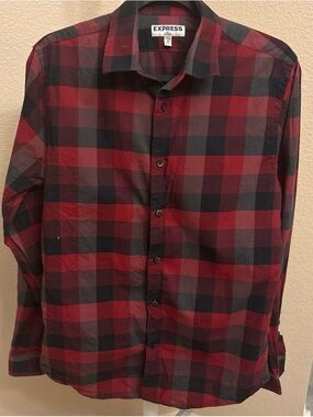 Express | Shirts | Express Mens Deep Burgundy Dress Shirt